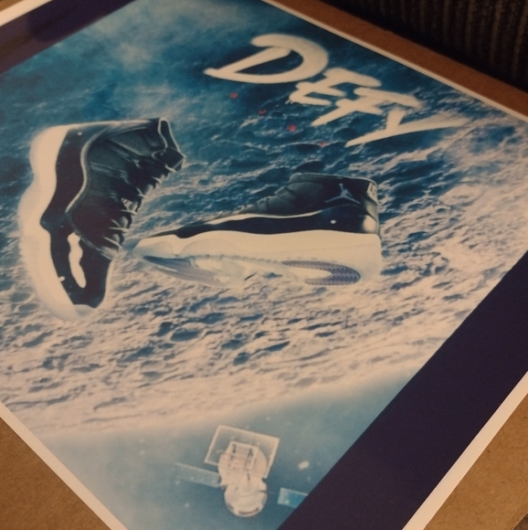 MICHAEL AIR JORDAN OLD SCHOOL BASKETBALL SHOES 8.5x11 GLOSSY WALL ART POSTER - Picture 3 of 4